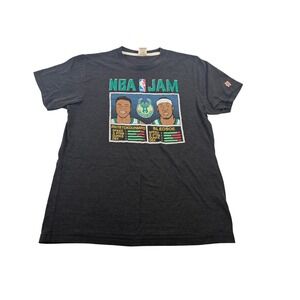 NBA Jam Giannis Antetokounmpo Eric Bledsoe Milwaukee Bucks T Shirt Men's Small‎
